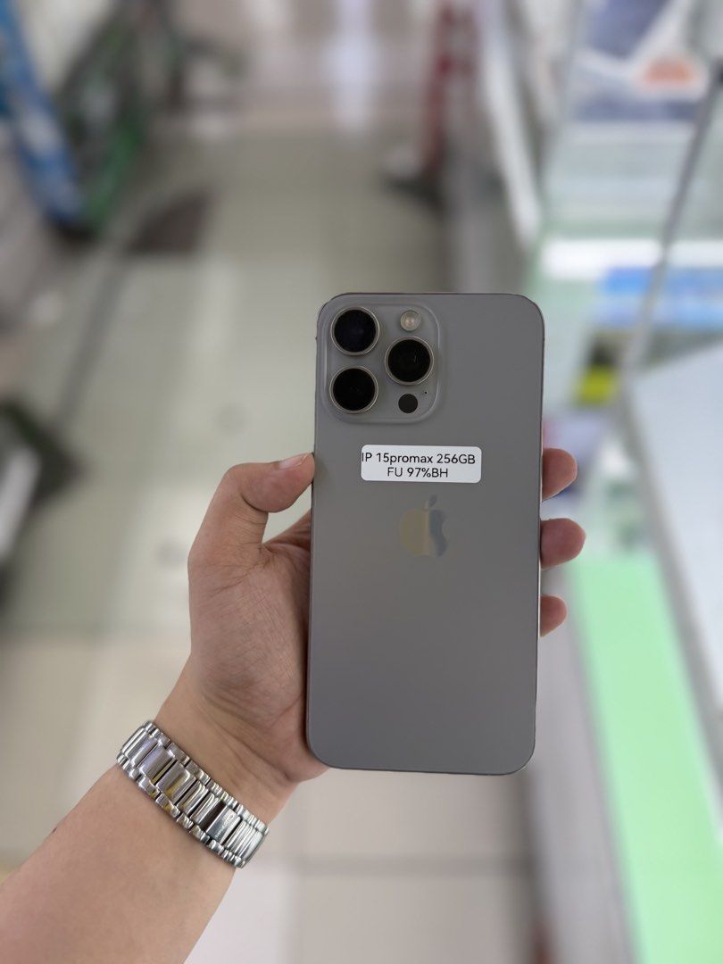 Iphone 15 Promax 256GB 97BH no issues Openline NTC approved (Category: iPhone 15 Series) located in San Juan City. Submitted by najihahtelecomshop2018 (Listing ID 1470665637, Image 1). Description: Legit Store | Original unit FOR SALE | TRADE / SWAP ▫️INSTALLMENT thru: 🔸Credit Card (straight / installment) 🔸Ggives / Gcredit + 6% interest 🔸Spay Later + 6% interest (RFS: Buy and Sell any kinds of Gadgets) Description: iPhone 15 Promax 256GB ( ot