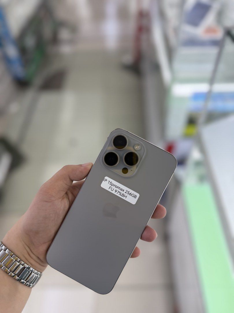 Iphone 15 Promax 256GB 97BH no issues Openline NTC approved (Category: iPhone 15 Series) located in San Juan City. Submitted by najihahtelecomshop2018 (Listing ID 1470665637, Image 2). Description: Legit Store | Original unit FOR SALE | TRADE / SWAP ▫️INSTALLMENT thru: 🔸Credit Card (straight / installment) 🔸Ggives / Gcredit + 6% interest 🔸Spay Later + 6% interest (RFS: Buy and Sell any kinds of Gadgets) Description: iPhone 15 Promax 256GB ( ot