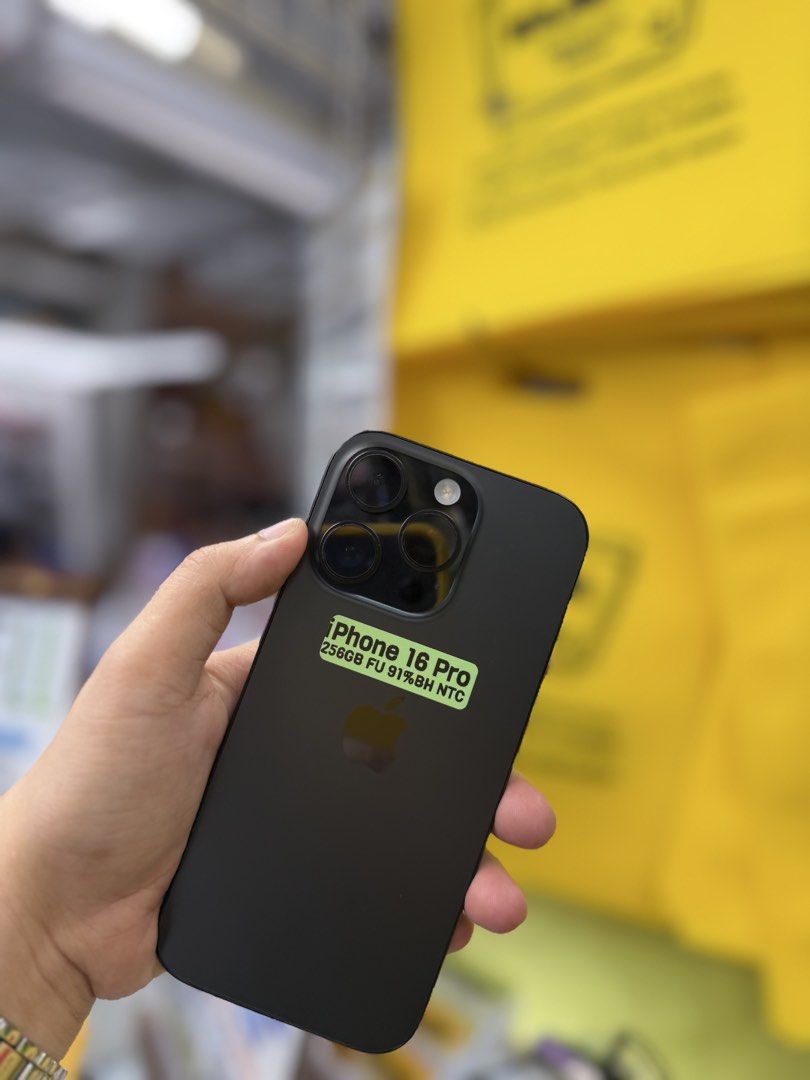 Iphone 16 Pro 256GB 91bH no issues Openline NTC approved (Category: iPhone 16 Series) located in San Juan City. Submitted by najihahtelecomshop2018 (Listing ID 1470670023, Image 2). Description: Legit Store | Original unit FOR SALE | TRADE / SWAP ▫️INSTALLMENT thru: 🔸Credit Card (straight / installment) 🔸Ggives / Gcredit + 6% interest 🔸Spay Later + 6% interest (RFS: Buy and Sell any kinds of Gadgets) Description: iPhone 16 Pro 256GB ( other GB