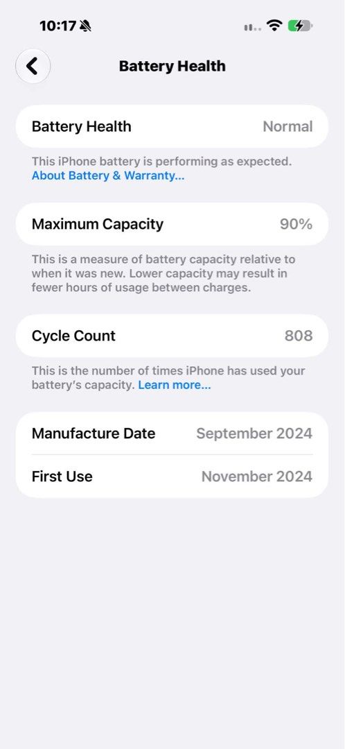 Iphone 16 pro max 512gb 90bh (Category: iPhone 16 Series) located in Cavite. Submitted by mchrstl (Listing ID 1470578605, Image 2). Description: FOR SALE ONLY! IPHONE 16 PRO MAX 512gb🤩✨ Desert Titanium F.U (unli reset) 90% Battery Health 808 CC NTC APPROVED Unit, replacement box & case No Issue, all working Auto pass sa barat. Not rush😉 💰50k Dasma area PM📩.