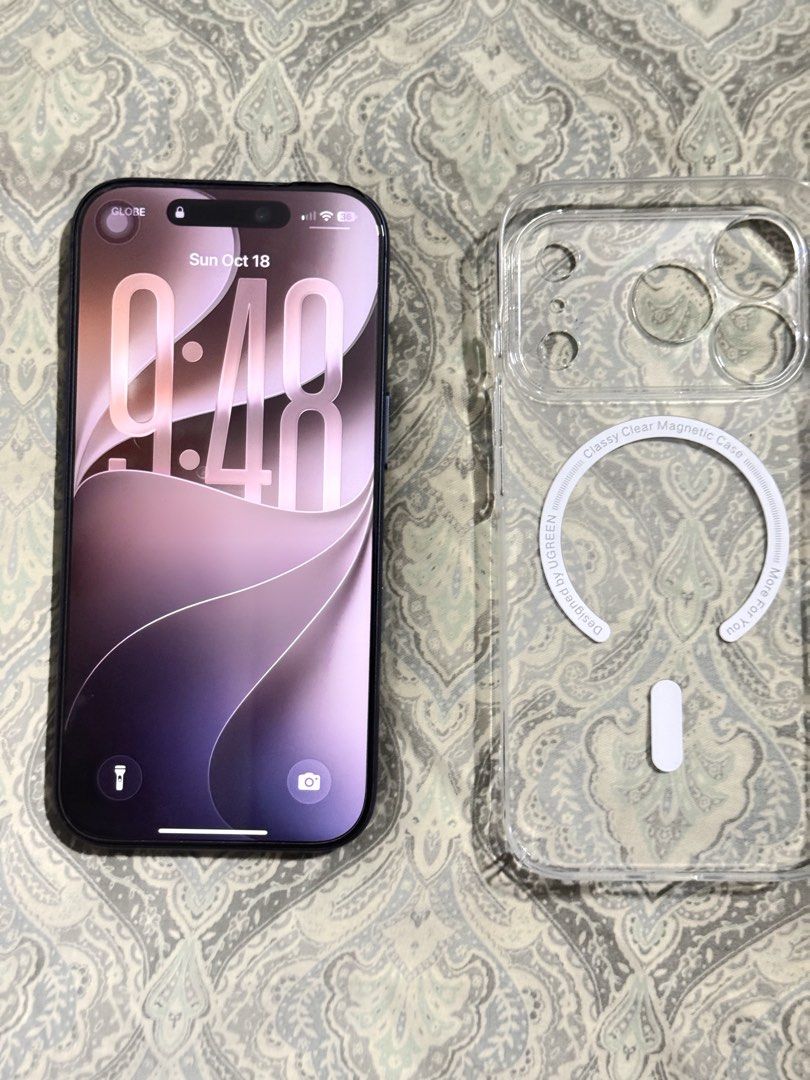 Iphone 17 Pro (Category: iPhone 17 Series) located in Mandaluyong City. Submitted by cyrrrrr (Listing ID 1470577289, Image 2). Description: Iphone 17 Pro 256gb (Not Pro Max) * Factory Unlock/Openline * Bought at Digital walker Makati * Warranty until April 2027 * Battery health: 99% 206cc - can last a day. * ALL working - True tone, Face ID, Camera, Sounds, Screen etc. * No icloud issue Issue: - Replaced OLED by 3rd party worth 17k, quality is id