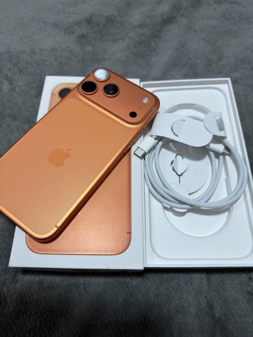 IPHONE 17 PRO MAX 256GB (Category: iPhone 17 Series) located in Manila. Submitted by nobodddyyy (Listing ID 1470677658, Image 2). Description: IPHONE 17 PRO MAX 256GB 95% BATTERY HEALTH COMPLETE INCLUSION CABLE NEVER BEEN USE NO DENTS AND SCRATCHES RFS: SPARE PHONE, DISPOSING PERSONAL ITEM.