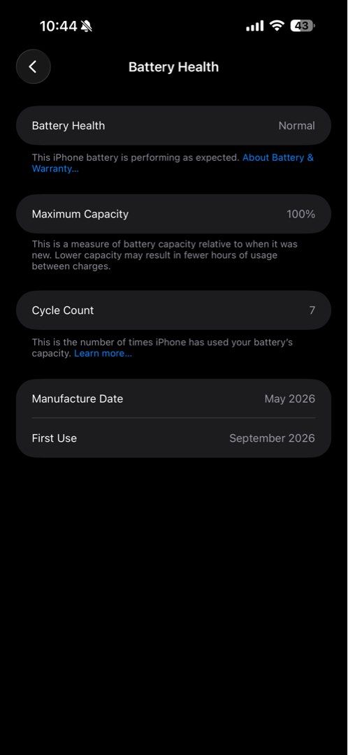 IPHONE 17 PRO MAX 256GB (Category: iPhone 17 Series) located in Cavite. Submitted by dclttrwcal (Listing ID 1470697292, Image 3). Description: Iphone 17 pro max 256gb -factory unlocked -100% battery health -7 cycle count -1 month old -all buttons working -complete inclusion (orig box and cord) the only issue is the small spots due to laser damage, aside from that wala na pong issue. .