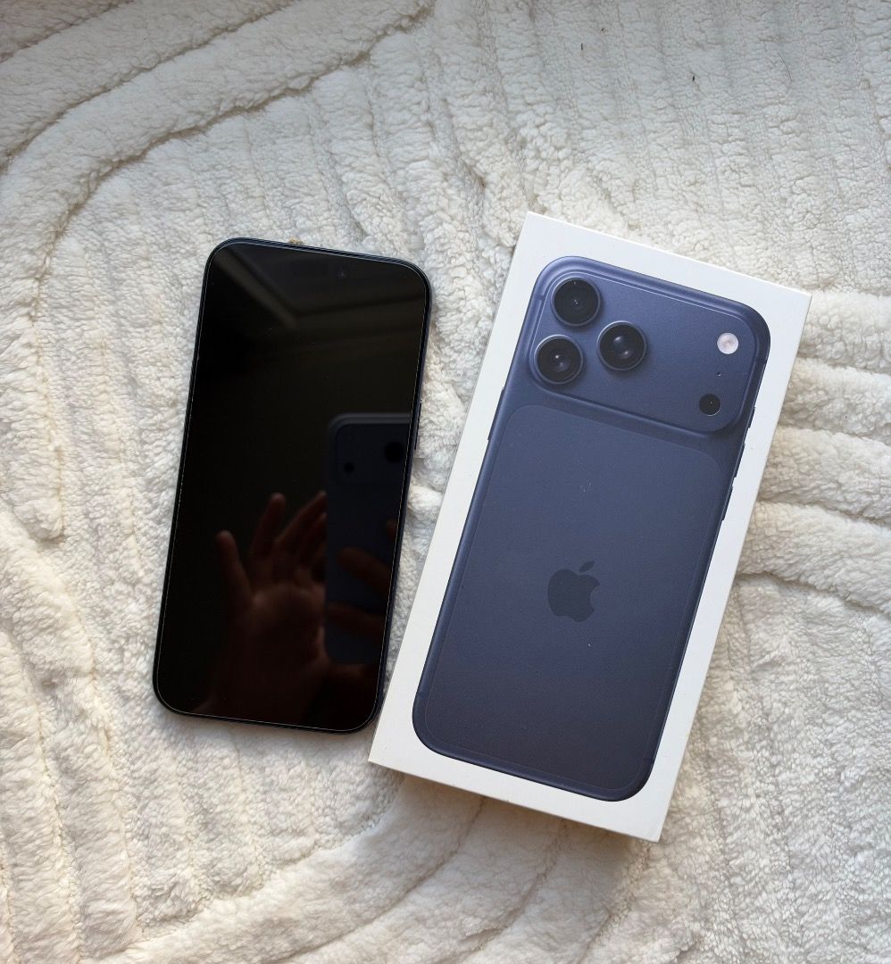 Iphone 17 pro max 256gb lady owned (Category: Early Generation Mobile Phones) located in Paranaque City. Submitted by lalynluna20 (Listing ID 1470622621, Image 3). Description: Iphone 17 Pro Max Deep blue 256GB with resibo Any sim can do 92 % Battery Health Complete Inclusions box and charger Super kinis likod at harap since day 1 may tempered glass Lady owned. Meet up only..