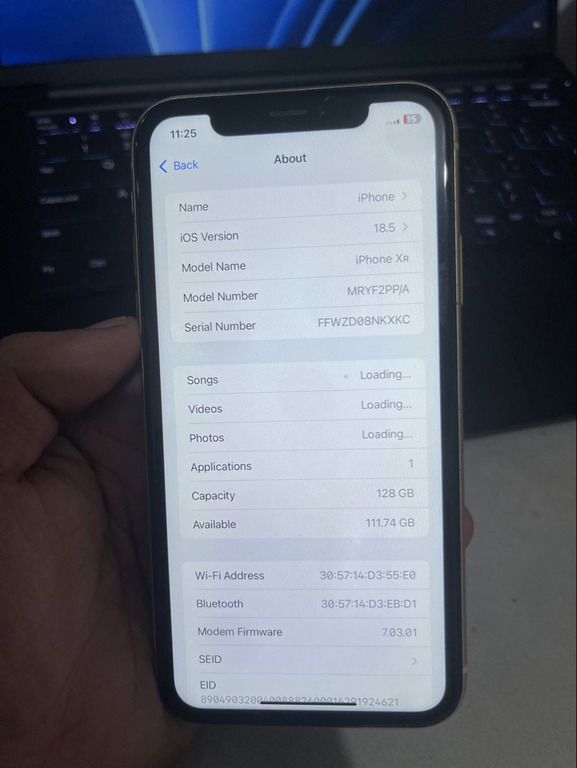 iPhone XR 128GB FU YELLOW (Category: iPhone X Series) located in Pasig City. Submitted by marcrafael (Listing ID 1469135312, Image 1). Description: iPhone XR 128GB FU SELLING PRICE: 5500 FIXED SWAP TO YOUR? 128GB FU PP/A VARIANT FACE ID AND TRUETONE WORKING NO ICLOUD ISSUE 96% battery health ISSUE? Pag wala sa charger namamatay need battery replacement buy at your own risk! Meet up to your location add ka handling fee pass sa lalamove!.