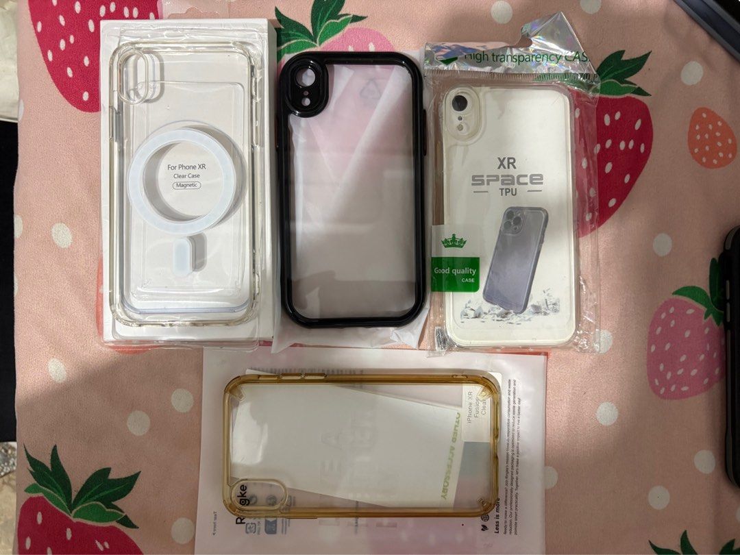 iPhone XR Clear Cases (Category: Cases & Sleeves) located in Mandaluyong City. Submitted by knix01 (Listing ID 1470681131, Image 1). Description: OED’s, Ringke - all for 100 only.