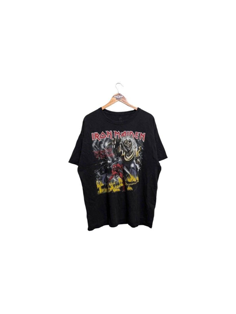 Iron Maiden Shirt (Category: Tshirts & Polo Shirts ) located in Bauan. Submitted by onetwothrift2 (Listing ID 1470655568, Image 1). Description: Iron Maiden Shirt Size: XL Dimes: L29 W25.5 Color rate: 9/10 Good condition No Issue Mine: 800.