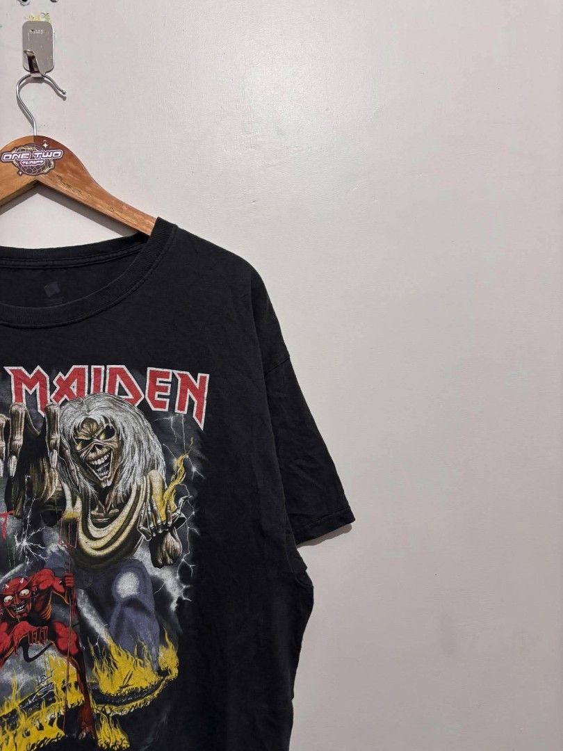 Iron Maiden Shirt (Category: Tshirts & Polo Shirts ) located in Bauan. Submitted by onetwothrift2 (Listing ID 1470655568, Image 2). Description: Iron Maiden Shirt Size: XL Dimes: L29 W25.5 Color rate: 9/10 Good condition No Issue Mine: 800.
