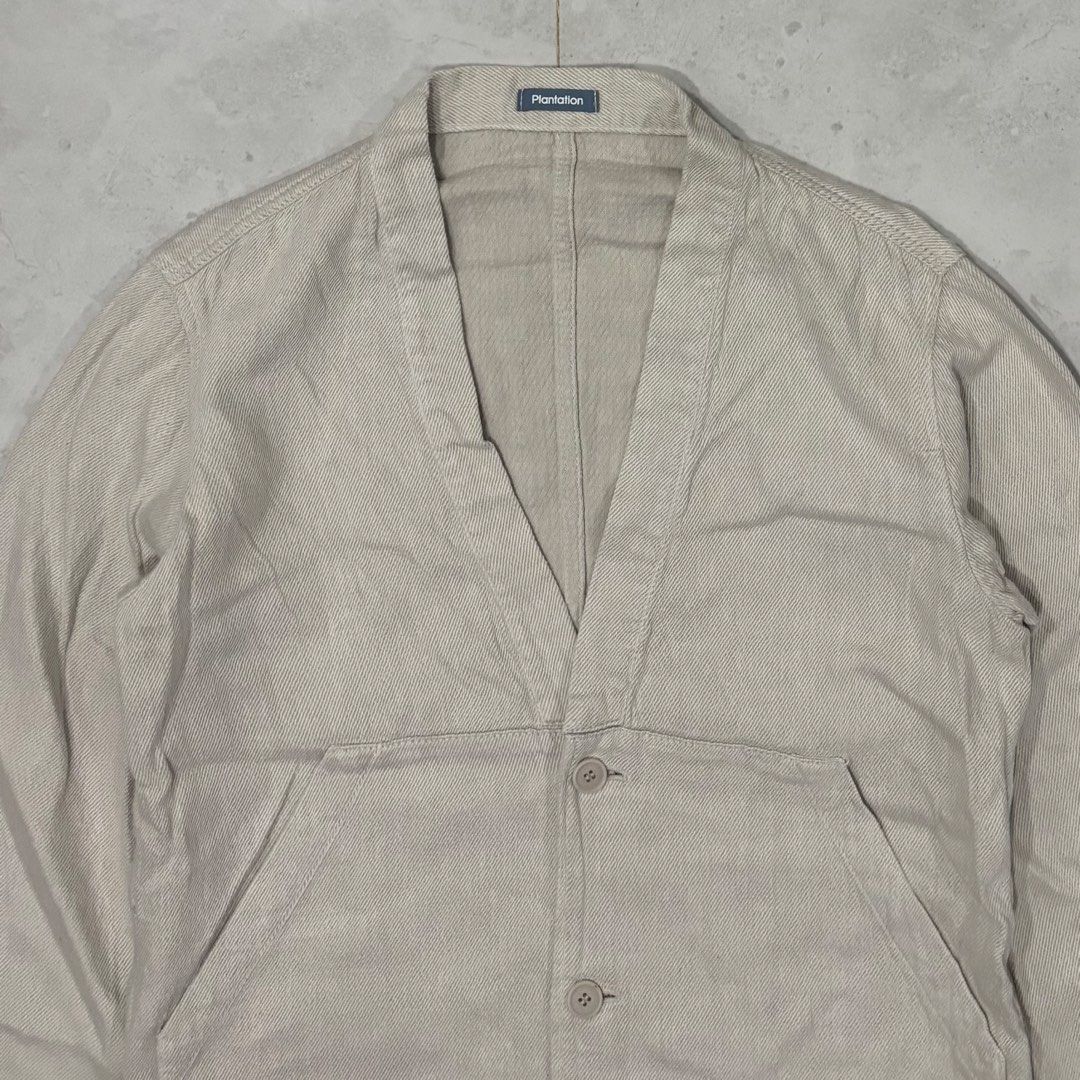 Issey miyake plantation two button linen jacket (Category: Luxury Apparel) located in Cebu City. Submitted by florianmiral28 (Listing ID 1470563277, Image 2). Description: Issey miyake plantation two button linen jacket Excellent condition Medium W 22 L 27.5.