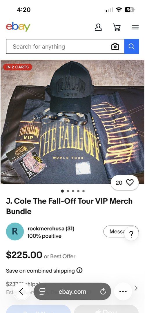 J. Cole The Fall-Off Tour Cap (Category: Caps & Hats) located in Mandaluyong City. Submitted by jrmantion25 (Listing ID 1470739757, Image 2). Description: - Official J. Cole The Fall-Off Tour concert merchandise A frame / Snapback / Brandew/Authentic💯 Php 1,500 PM PM PM.