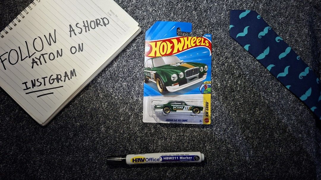 Jaguar JXC V12 Coupe (Category: Vehicle & Diecast Models) located in Manila. Submitted by ashford_ayton (Listing ID 1470664527, Image 1). Description: sealed Hot Wheels Jaguar XJC V12 Coupé! 🏎️ Part of the 2026 HW Euro series (10/10). Finished in a classic British Racing Green with gold wheels and racing decals (#12). It has a very premium look and is perfect for European car collectors..