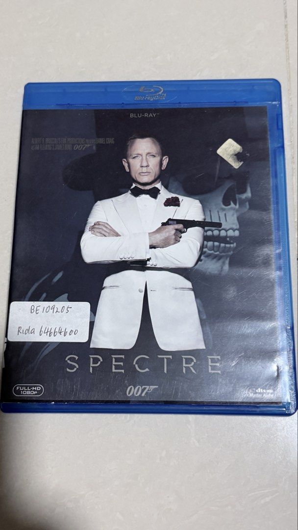 James Bond 007 Spectre Blu-ray Movie, Hobbies & Lifestyle, Music ...