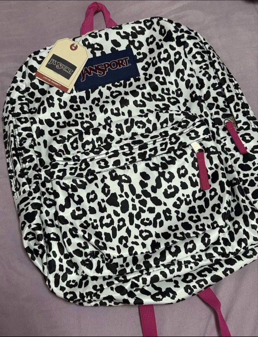 JanSport Leopard Print Backpack (Category: Backpacks) located in Manila. Submitted by harmsluv (Listing ID 1470646421, Image 1). Description: BRAND NEW JANSPORT BACKPACK — MALL PULL-OUT QUALITY! 📌Price: P500 📌Color/Design: Black and White Cheetah 📌Condition: Brand new, never used! ✨Original Price: Bought for P999 ✨Actual pictures are posted ✨Never been used, as in brand new talaga ✨Delivery fee to be shouldered by the buyer ✨Can ship via: Lala