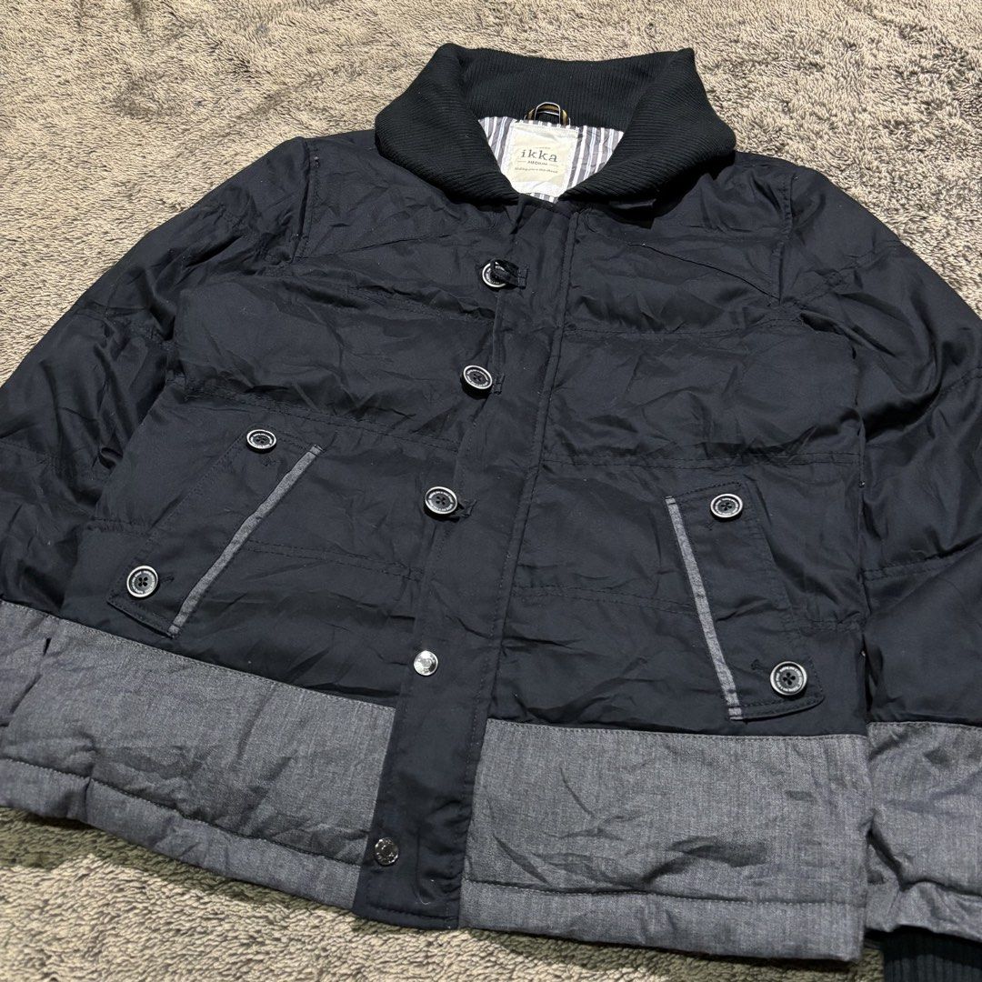Japanese Casual Puffer Jacket (Category: Coats, Jackets and Outerwear) located in La Trinidad. Submitted by lygin (Listing ID 1470710271, Image 2). Description: Price : 100 Pesos Brand : Ikka Type : Japanese Casual Puffer Jacket Size: Medium Width : 21” Length : 27” Condition : Excellent/Like New Color rate : 10/10 PS : High Quality Buttons And Material sobrang comfy ng inner lining nya 👌 - Color May Vary Due To Lightings.
