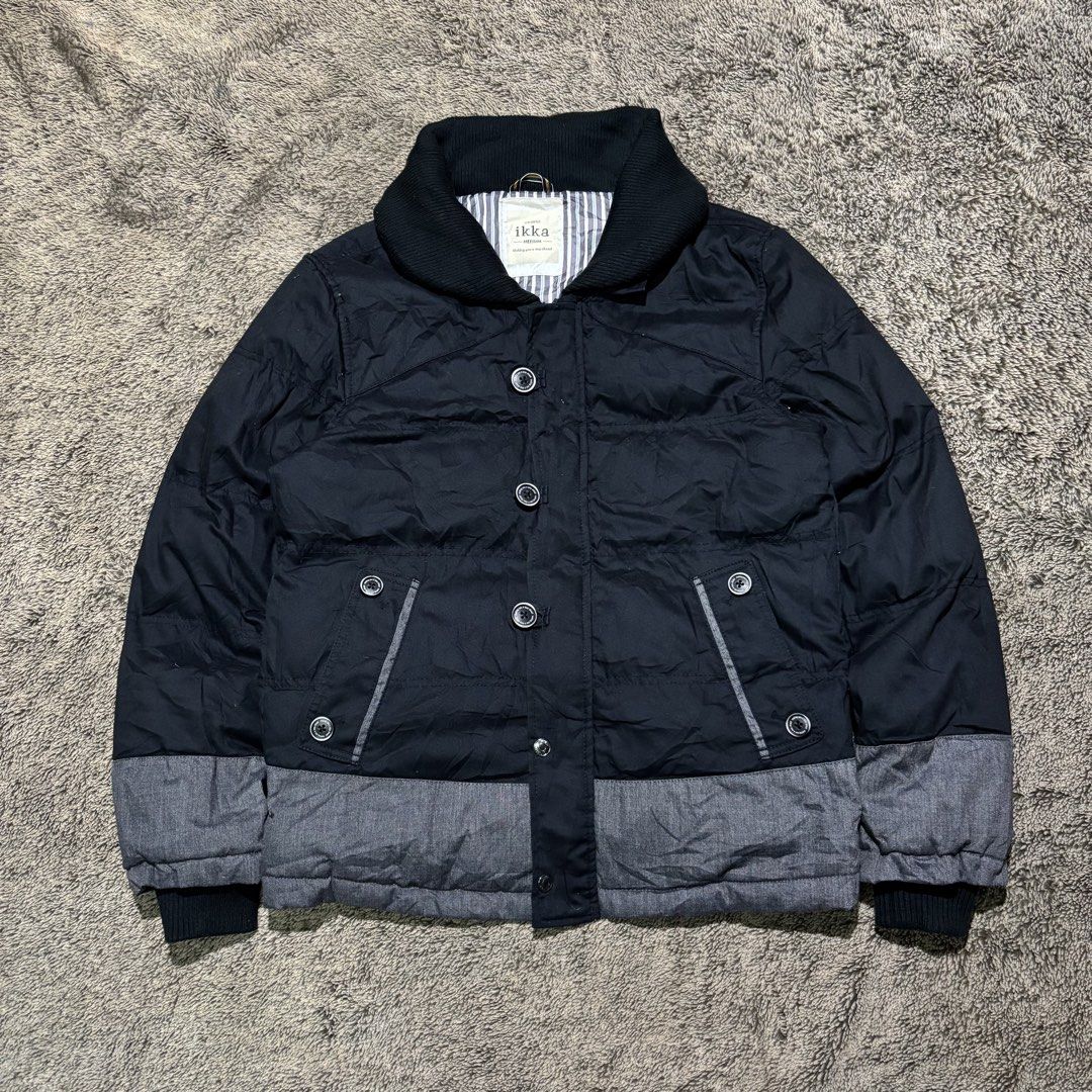 Japanese Casual Puffer Jacket (Category: Coats, Jackets and Outerwear) located in La Trinidad. Submitted by lygin (Listing ID 1470710271, Image 1). Description: Price : 100 Pesos Brand : Ikka Type : Japanese Casual Puffer Jacket Size: Medium Width : 21” Length : 27” Condition : Excellent/Like New Color rate : 10/10 PS : High Quality Buttons And Material sobrang comfy ng inner lining nya 👌 - Color May Vary Due To Lightings.