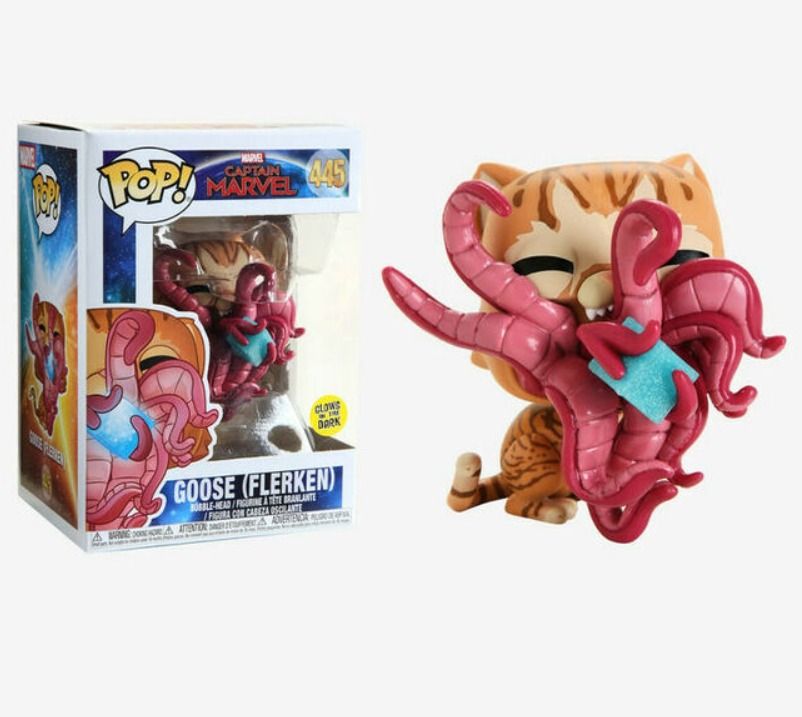 JE-Funko Pop Captain Marvel Goose (Flerken) Glow In The Dark #445, Toys ...