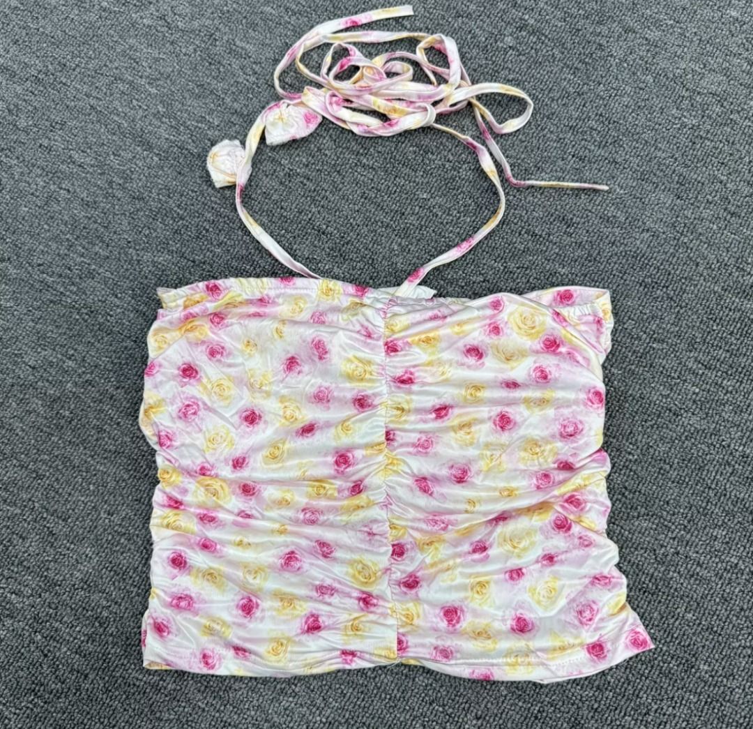 jennie halter rose top coquette (Category: Sleeveless) located in Angeles City. Submitted by dear_noona (Listing ID 1470672859, Image 3). Description: shipping from korea 2 weeks eta sf is only 89:).