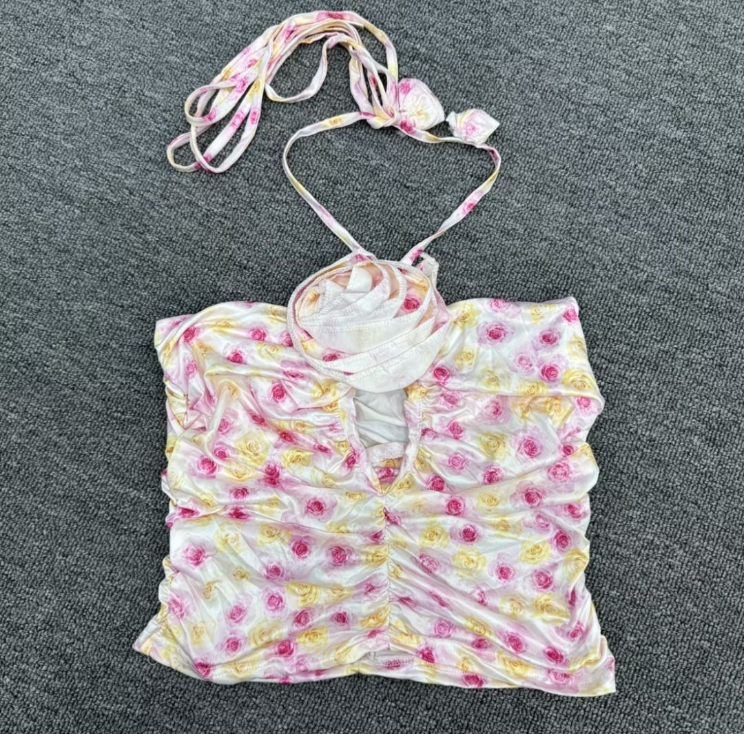 jennie halter rose top coquette (Category: Sleeveless) located in Angeles City. Submitted by dear_noona (Listing ID 1470672859, Image 2). Description: shipping from korea 2 weeks eta sf is only 89:).