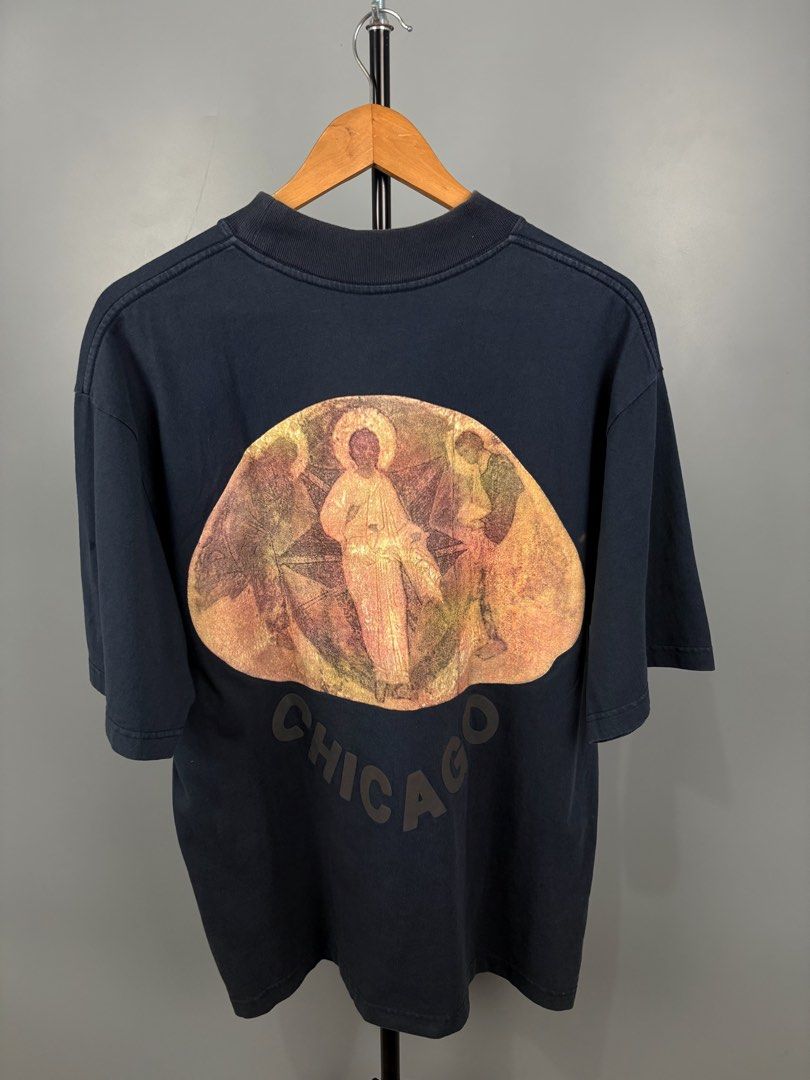 Jesus (Category: Tshirts & Polo Shirts ) located in Manila. Submitted by _remyboyz (Listing ID 1470599316, Image 3). Description: Jesus is King Measurement Size:Large Width:23 Lenght:29 Color rate:9.5/10 Condition:Excellent condition Flaw/Issue:missing tag .