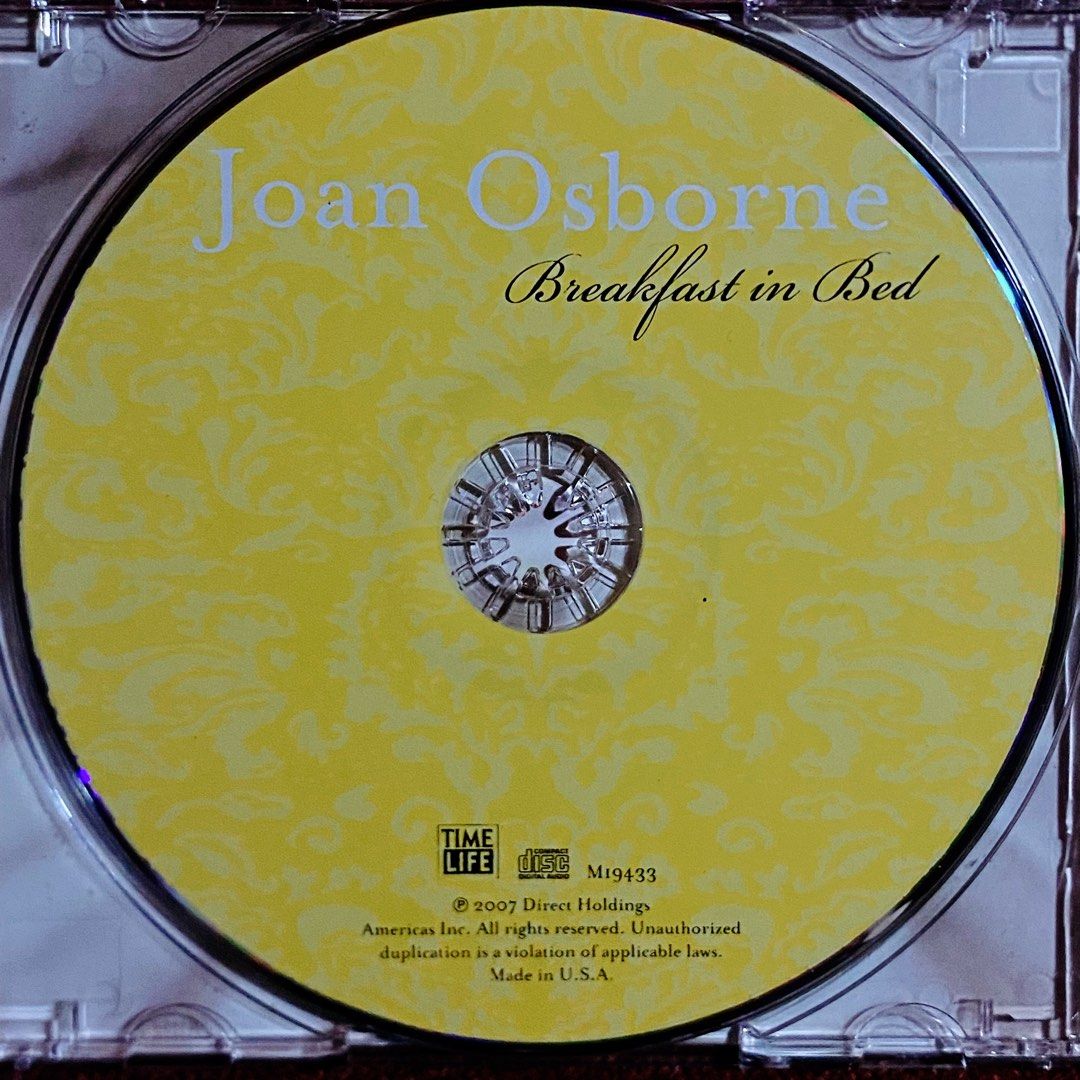 Joan Osborne - Breakfast In Bed CD Album (Category: CDs & DVDs) located in Taguig. Submitted by znarfscriber (Listing ID 1470632630, Image 3). Description: Joan Osborne Breakfast In Bed CD Album Made In The USA Time Warner Records 2007 Cover: VG Media: NM RFS: Decluttering/Need Funds.