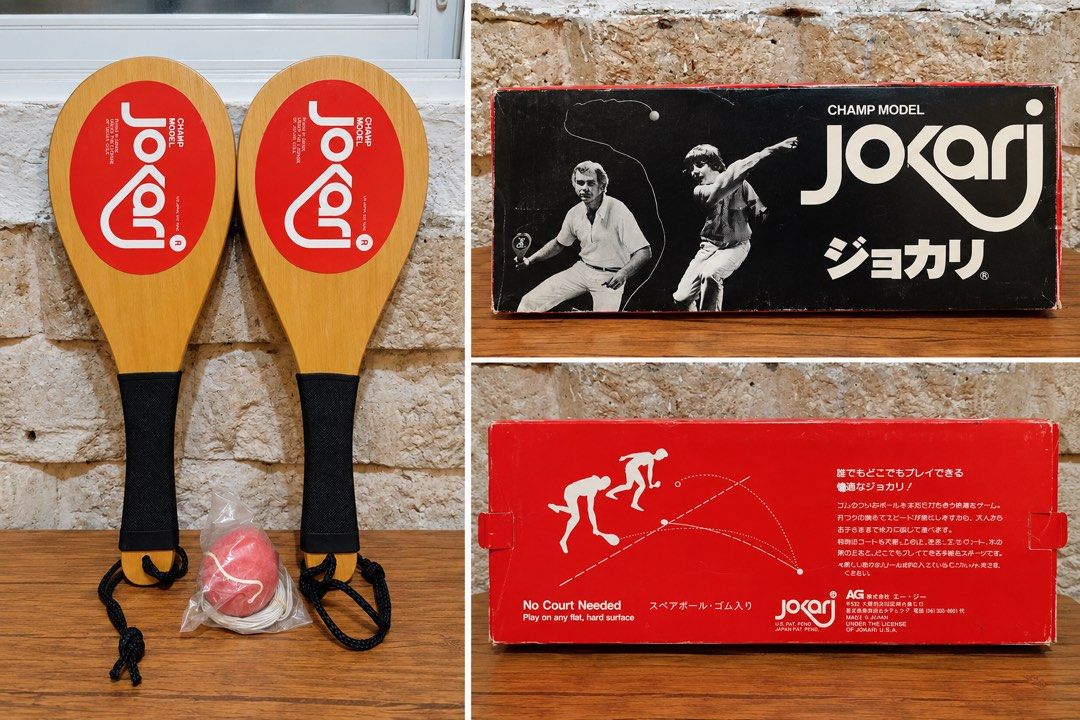 Jokari Champ Model paddle ball game set 2 sets available (Category: Racket and Ball Sports) located in San Fernando. Submitted by japansurpluselyu (Listing ID 1470585740, Image 1). Description: .