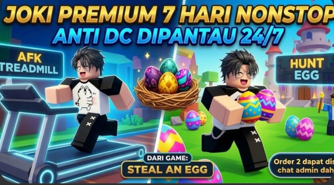 Gun Rui Joki Premium 7 Hari Steal An Egg Roblox, Video Gaming, Video Games ...