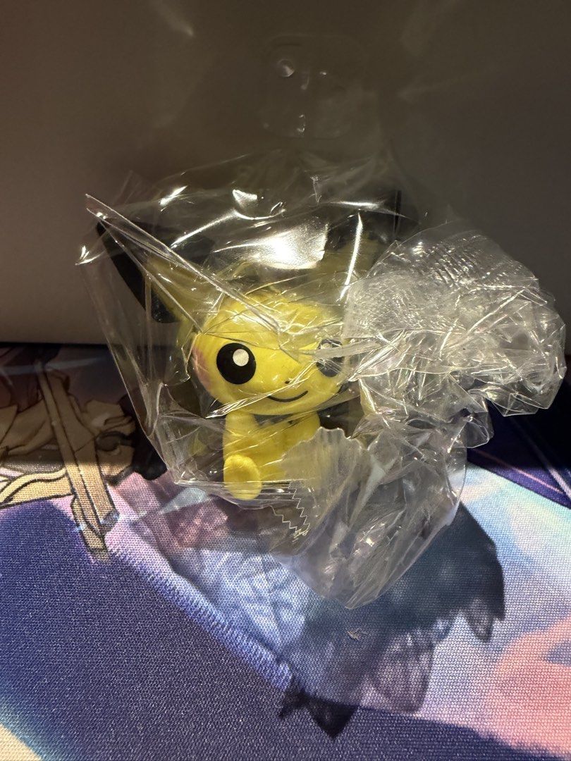 Jollibee Kids Meal Pokemon (Category: Figurines & Statues) located in Quezon City. Submitted by therichguy (Listing ID 1470591897, Image 2). Description: Jollibee Kids Meal Pokemon Evolution Blind Box (150 each) ✅ Pichu (2x) ✅ Ninetails ✅ Munchlax ✅ Riolu W/ Pokeball and sealed. RFS: Dupe and declutter. ** Price is lower than suggested market price, so non-negotiable na sorryyyy 🥺💙.