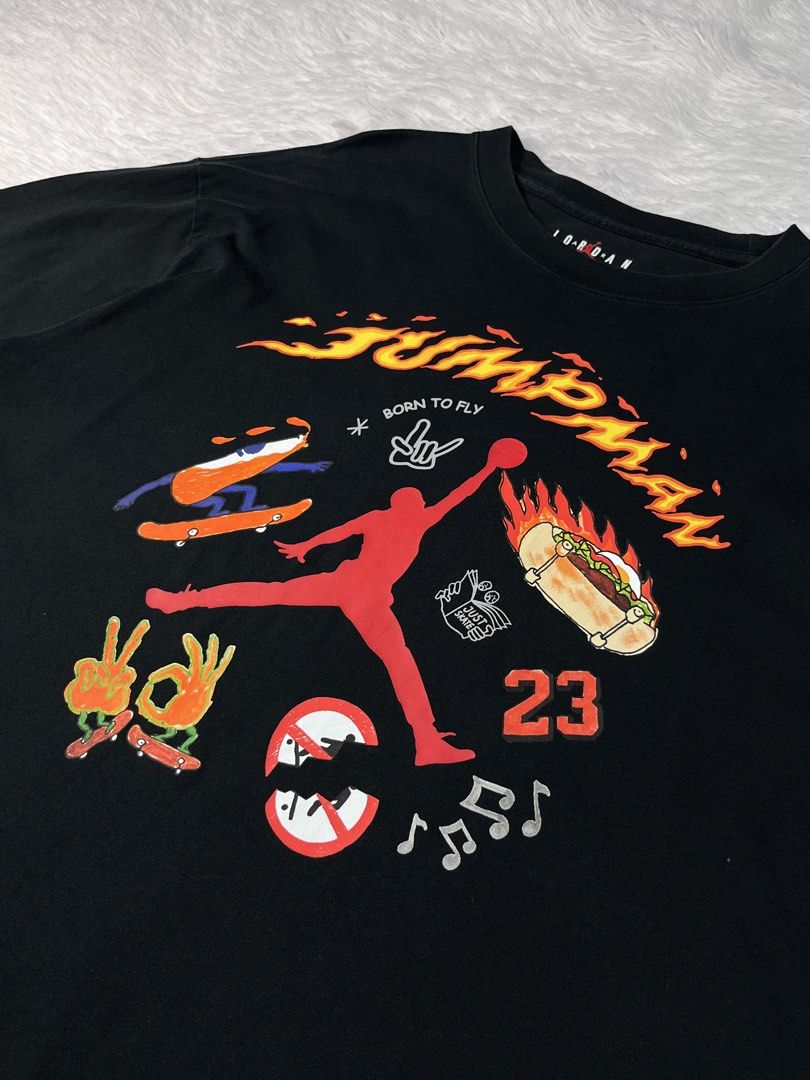 JORDAN (Category: Tshirts & Polo Shirts ) located in Manila. Submitted by bagayanagi11491 (Listing ID 1470583285, Image 2). Description: Excellent Condition Size: L-XL Dimes: 23x28 Issue: None Solid as new.
