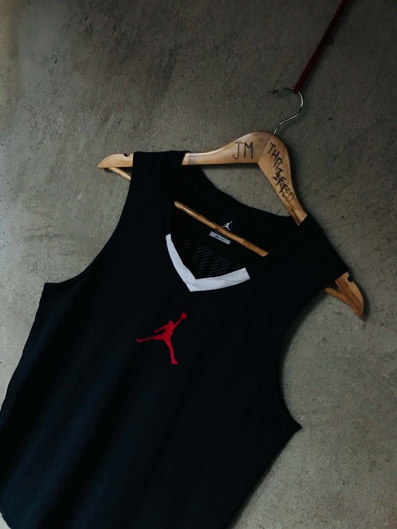 Jordan jersey (Category: Formal Shirts) located in Dumaguete. Submitted by johnmarkthrift (Listing ID 1470725855, Image 3). Description: ♻️ Jordan Rise 4 Jersey ❤️🖤 Dimensions on tags ( Large ) Length 28 Width 19 Color rate 9.5/10 or better need wash Very good condition No issue ❌ Color may very due to lighting 💥 Unlimited vouch/vc for safe transaction 450 + SF Dumaguete city negros Oriental JNT carrier 🚛.