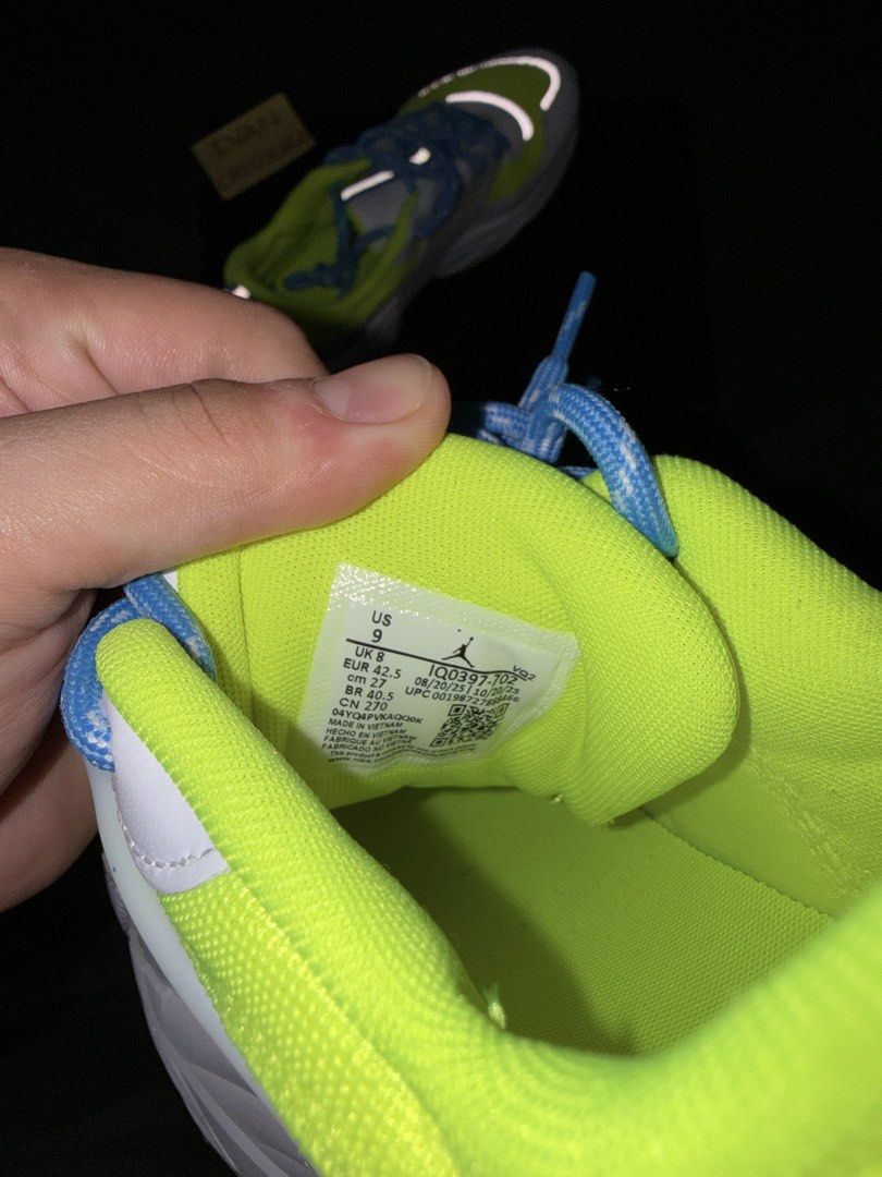 Jordan Trunner O/S Volt (Category: Sneakers) located in Imus. Submitted by crisologoivan (Listing ID 1470586067, Image 3). Description: Jordan Trunner O/S Volt BNEW Shipped from US 🇺🇸 Pair only! 2,999 PHP .