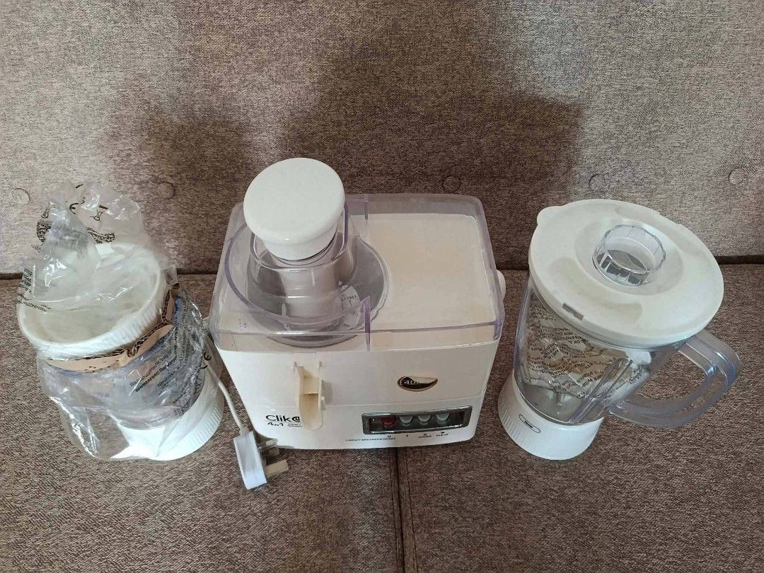 JUICER CLICK ON BRAND (Category: Cookware & Accessories) located in Davao. Submitted by anikanik88 (Listing ID 1470558649, Image 2). Description: BRANDNEW CLIKoN JUICER PURCHASE SAUDI ARABIA 4 IN 1 DIRECT PM.