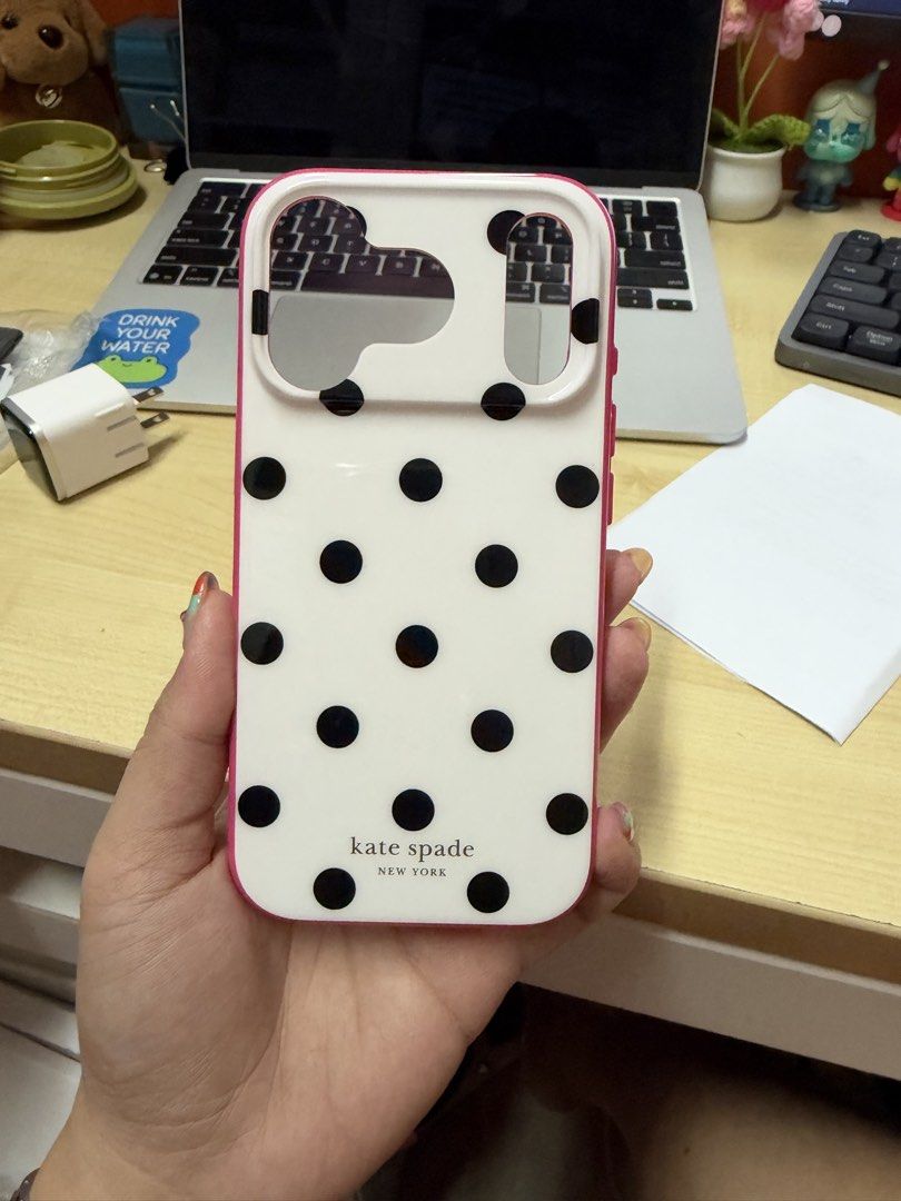 Kate spade polka dot case 18pro (Category: Cases & Sleeves) located in Manila. Submitted by caiaguila (Listing ID 1470588626, Image 1). Description: • na fit lang • rfs hindi ko gusto yung fit • with box .