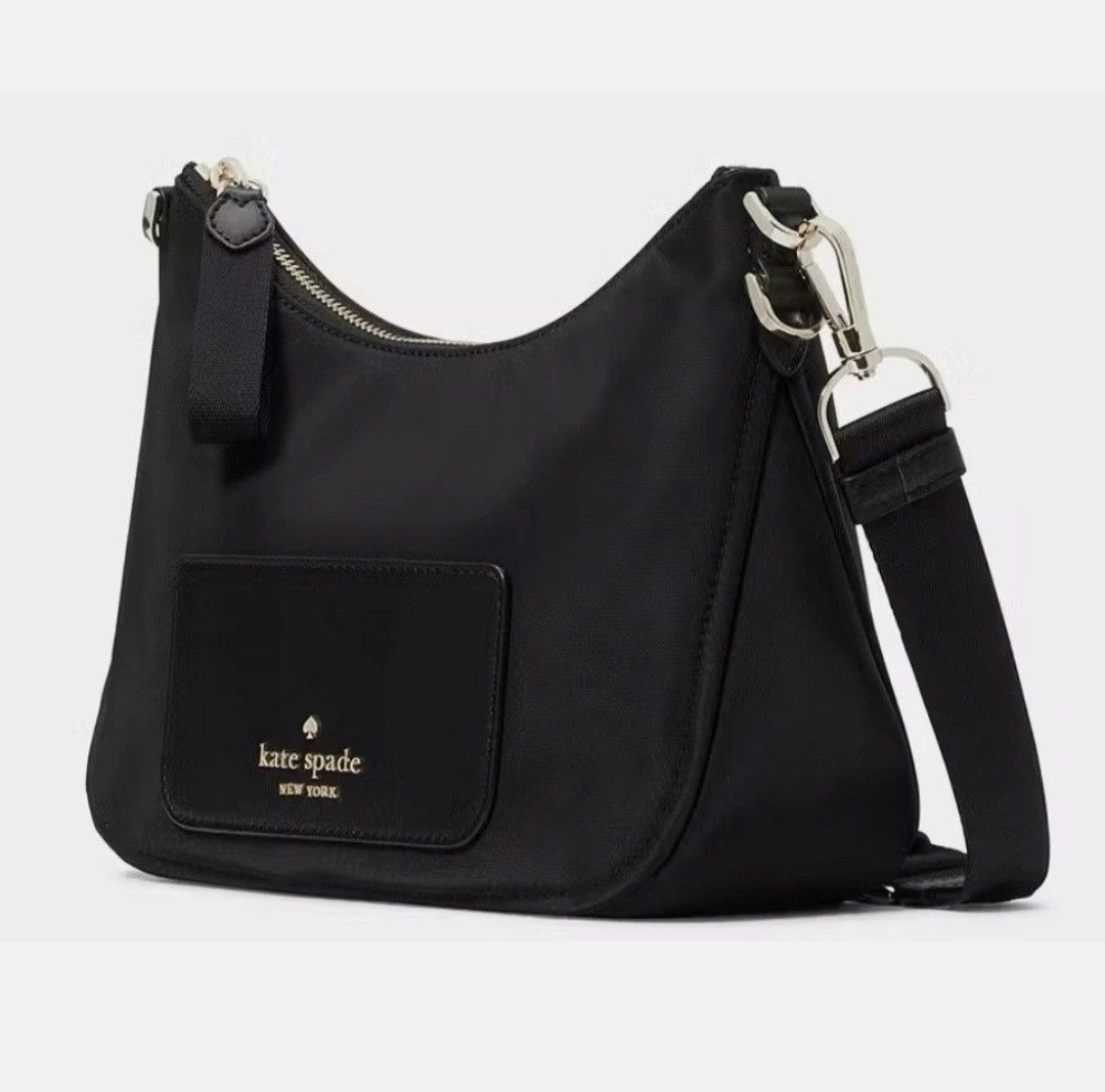 Kate spade shoulder bag (Category: Cross-body Bags) located in Taguig. Submitted by welcome2myprelovedshop (Listing ID 1470636376, Image 2). Description: Description 6"H x 9"W x 3"D Strap drop: 27" nylon trim: smooth PVC metal golden Kate spade mount logo Exterior front slip pocket and removable coin purse zipper closure adjustable stap. bought this from U.S for $100.