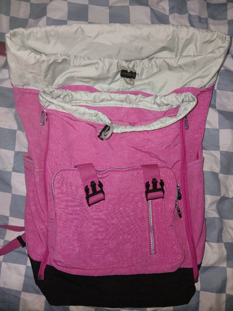 KIPLING pink backpack bag (Category: Luxury Bags & Wallets) located in San Simon. Submitted by navisells (Listing ID 1470676553, Image 3). Description: price is negotiable loc: pampanga mod: j&t lbc.