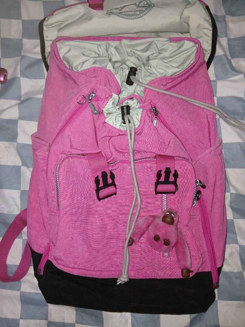 KIPLING pink backpack bag (Category: Luxury Bags & Wallets) located in San Simon. Submitted by navisells (Listing ID 1470676553, Image 2). Description: price is negotiable loc: pampanga mod: j&t lbc.