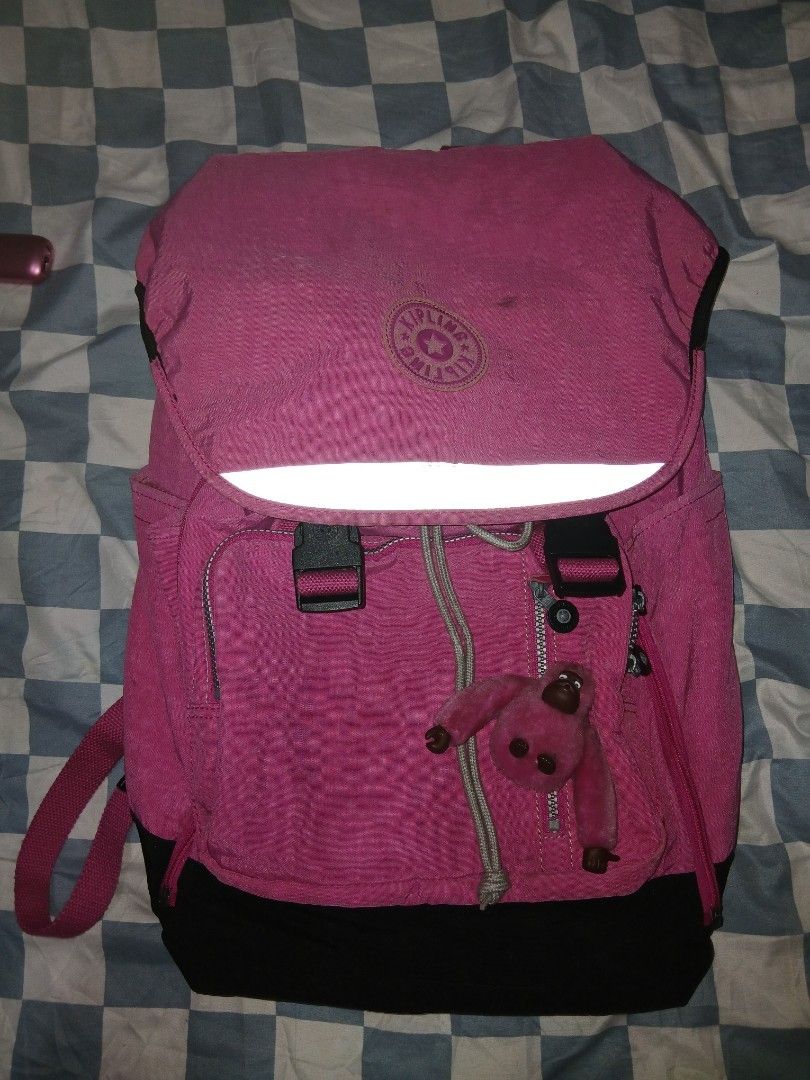 KIPLING pink backpack bag (Category: Luxury Bags & Wallets) located in San Simon. Submitted by navisells (Listing ID 1470676553, Image 1). Description: price is negotiable loc: pampanga mod: j&t lbc.