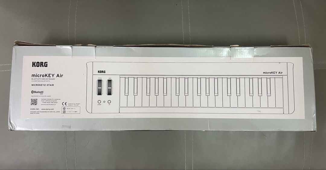 Korg microKEY AIR-37 key Bluetooth Midi Keyboard Controller, Hobbies ...