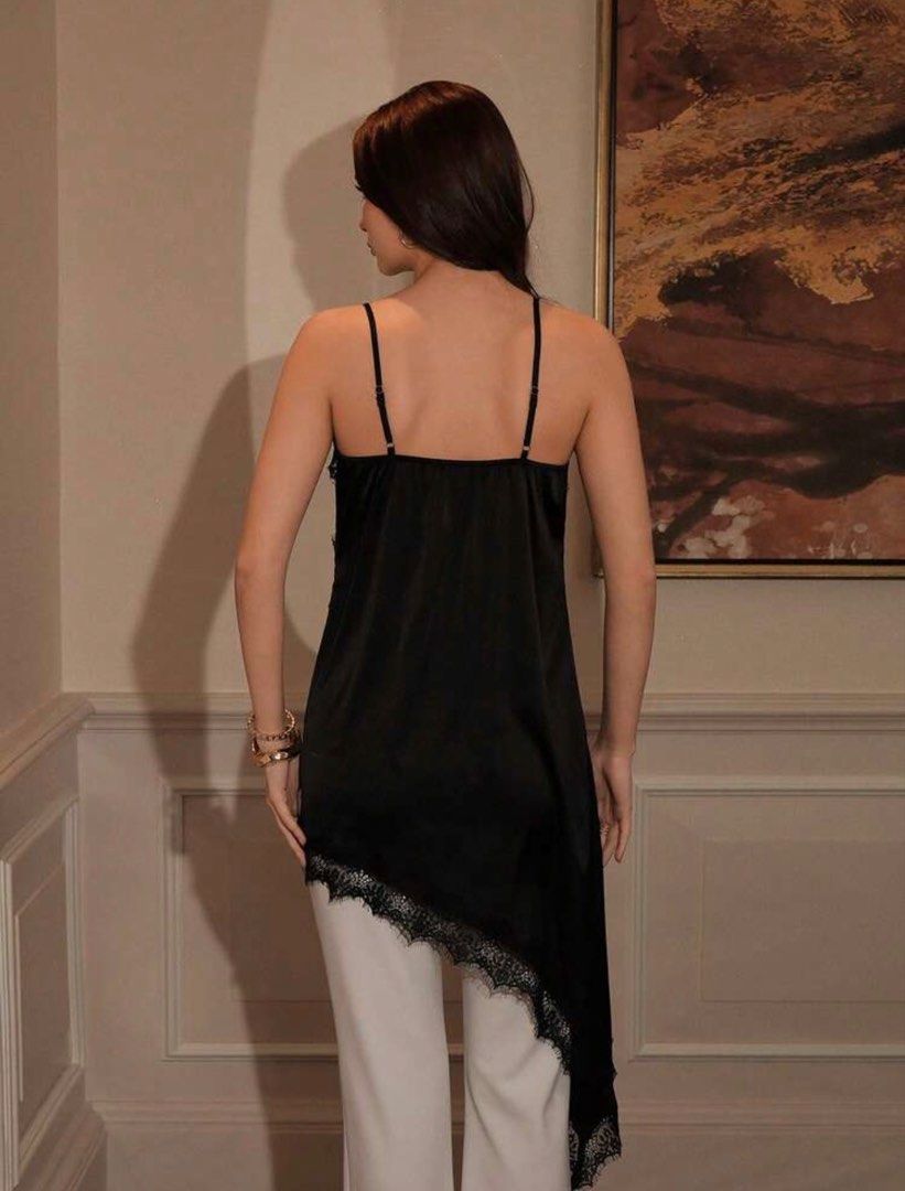 Lace Asymmetrical Tank Top (Category: Sleeveless) located in Bulacan. Submitted by archivesbyjanine (Listing ID 1470678578, Image 2). Description: .