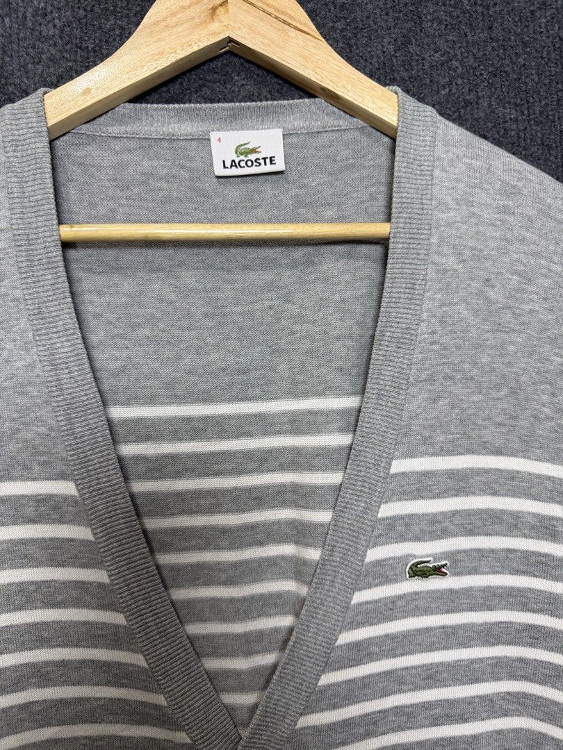 Lacoste Cardigan (Category: Coats, Jackets and Outerwear) located in Baguio. Submitted by thriftcoded_2600 (Listing ID 1470606522, Image 1). Description: -Lacoste Cardugan - Size: Size 4 - Condition: Excellent -22x27.5.