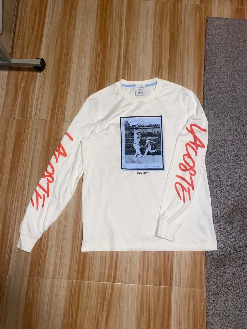 Lacoste Live Sweater (Category: Coats, Jackets and Outerwear) located in Ilog. Submitted by mikesthrift_ (Listing ID 1470672624, Image 3). Description: Lacoste Live sweater Legit/Authentic Medium on tag Width : 20 / Length : 27 Excellent Condition Price : 980+SF Dm if interested ☺️.