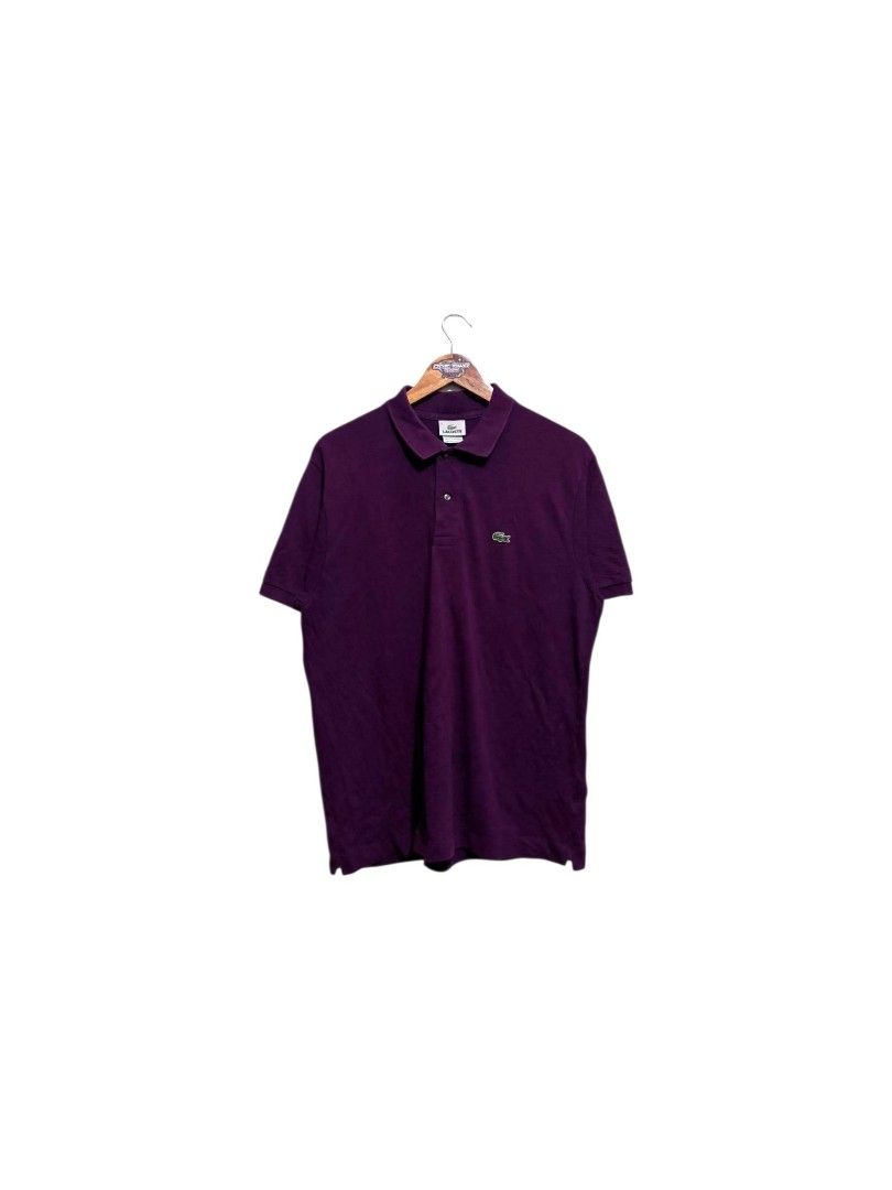 Lacoste Polo Shirt (Category: Tshirts & Polo Shirts ) located in Bauan. Submitted by onetwothrift2 (Listing ID 1470676538, Image 1). Description: Lacoste Polo Shirt Size: Large Dimes: L28.5 W22 Color rate: 10/10 Excellent condition No issue Mine: 1k.