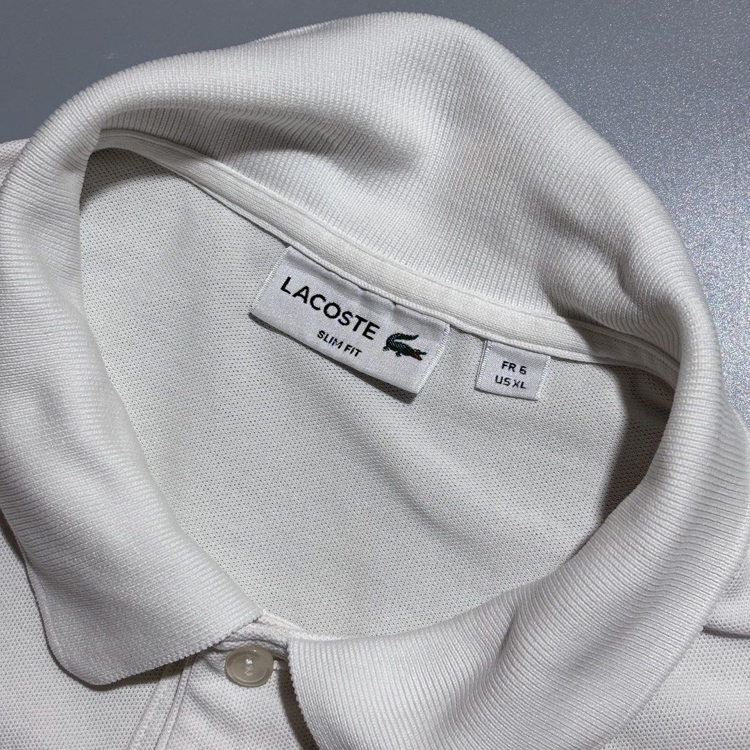 Lacoste Polo Shirt (Category: Tshirts & Polo Shirts ) located in Bacolod City. Submitted by Hanap_ukay (Listing ID 1470689731, Image 2). Description: Lacoste Polo Shirt Size: XL Slim Fit 20/28 Excellent 1,300.