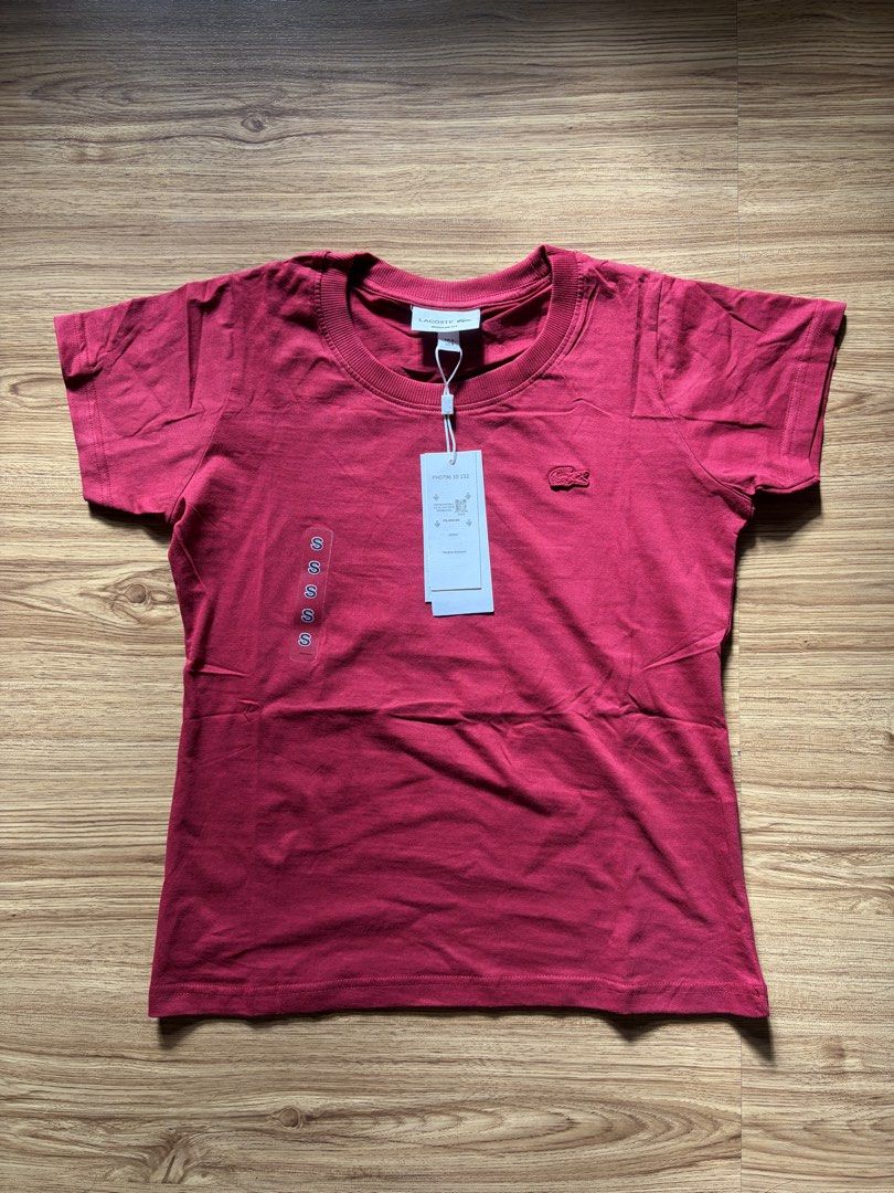 Lacoste Red Shirt (Category: Shirts) located in San Pedro. Submitted by nikkiabc.777 (Listing ID 1470564286, Image 1). Description: Lacoste Red Tee Shirt - brandnew; with tags and pouch - sizes available: S, M, L, XL, 2 XL - premium quality; fabric is soft - ₱8,450 on tag.