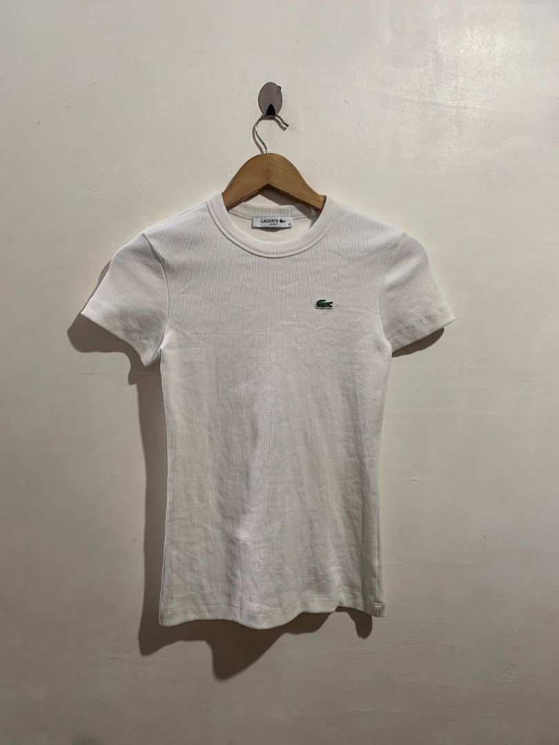 LACOSTE SLIM FIT RIBBED COTTON TEE (Category: Shirts) located in Gumaca. Submitted by getscore.ph (Listing ID 1470579780, Image 1). Description: WTS ❗️LACOSTE SLIM FIT RIBBED COTTON TEE❗️ Sariwa✨ ✅Size: 38 on tag ✅Dimes: Width 13.5 (Stretchable) Length 23 ✅Color Rate: 9.7/10 ✅Condition: Excellent ✅Issue: None Color may due to lightning NEED WASH FRESH FROM BALE DM ME TO PURCHASE 📥📥 📍Loc. Gumaca,Quezon 📍Courier: JNT EXPRESS.