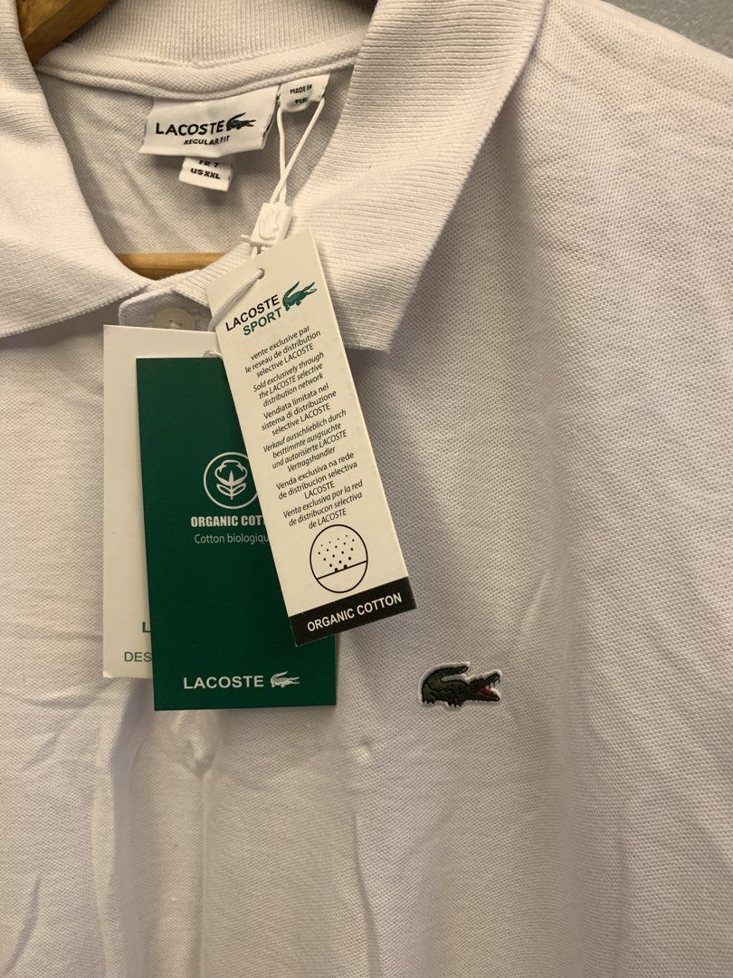 LACOSTE WHITE POLO SHIRT (Category: Tshirts & Polo Shirts ) located in Cavite. Submitted by thrift2moolah (Listing ID 1470614110, Image 3). Description: LACOSTE WHITE POLO SHIRT Large to XL best fit 22/29 Bnew condition 800 plus sf.