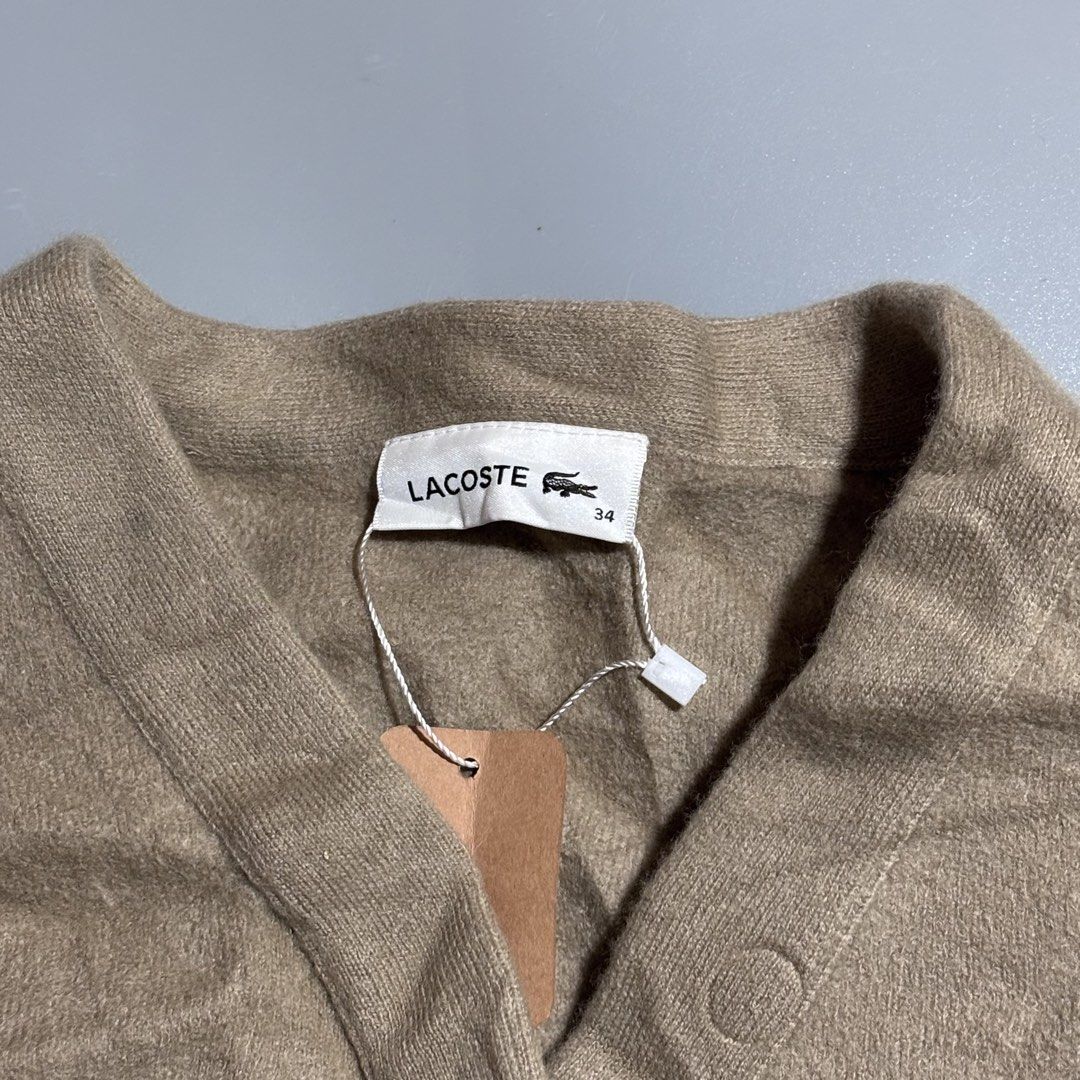 Lacoste Wool Cardigan (Category: Coats, Jackets and Outerwear) located in Bacolod City. Submitted by Hanap_ukay (Listing ID 1470688174, Image 2). Description: Lacoste Wool Cardigan Size 34 Small Like New Condition 9.8/10 1,800.
