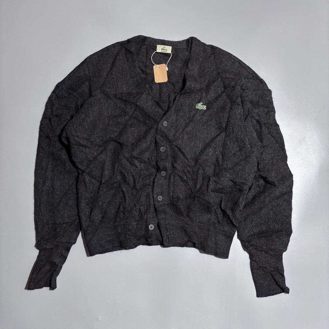 Lacoste Wool Cardigan (Category: Coats, Jackets and Outerwear) located in Bacolod City. Submitted by Hanap_ukay (Listing ID 1470688567, Image 1). Description: Lacoste Wool Cardigan Size Large Like New Condition 9.5/10 No flaws 1,500 .