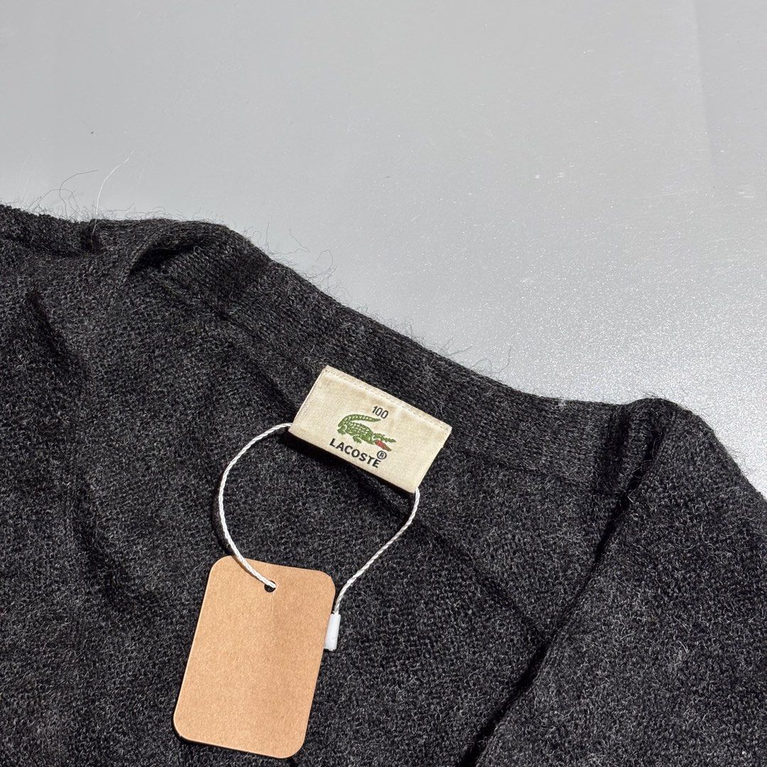 Lacoste Wool Cardigan (Category: Coats, Jackets and Outerwear) located in Bacolod City. Submitted by Hanap_ukay (Listing ID 1470688567, Image 2). Description: Lacoste Wool Cardigan Size Large Like New Condition 9.5/10 No flaws 1,500 .