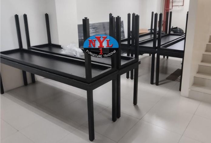 Laminated Office Table with Metal legs - custom made color - (Category: Office Furniture & Fixtures) located in Manila. Submitted by namirkahal (Listing ID 1470624875, Image 2). Description: OFFICE FURNITURE | FAST PRODUCTION | SHORT LEAD TIME Upgrade your workspace with quality office furniture — available for bulk orders, supply, and installation. PRODUCTS AVAILABLE: • Office Partition • Linear Workstations • Office Tables • Office Chairs • Rec