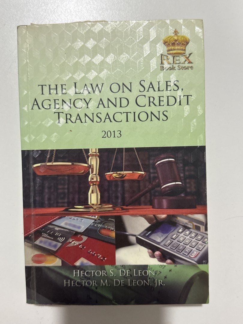 Law and Accounting Textbooks Bundle (De Leon & Reyes) (Category: Textbooks) located in Las Pinas. Submitted by bobbbbbbie (Listing ID 1470711291, Image 1). Description: - Bundle of 3 essential law and accounting textbooks - Sales, Agency and Credit Transactions (2013) by Hector S. De Leon & Hector M. De Leon Jr. - Income Tax Law and Accounting (Special 2015 Student Edition) by Virgilio D. Reyes - The Law on Negotiable Instruments with Documents o